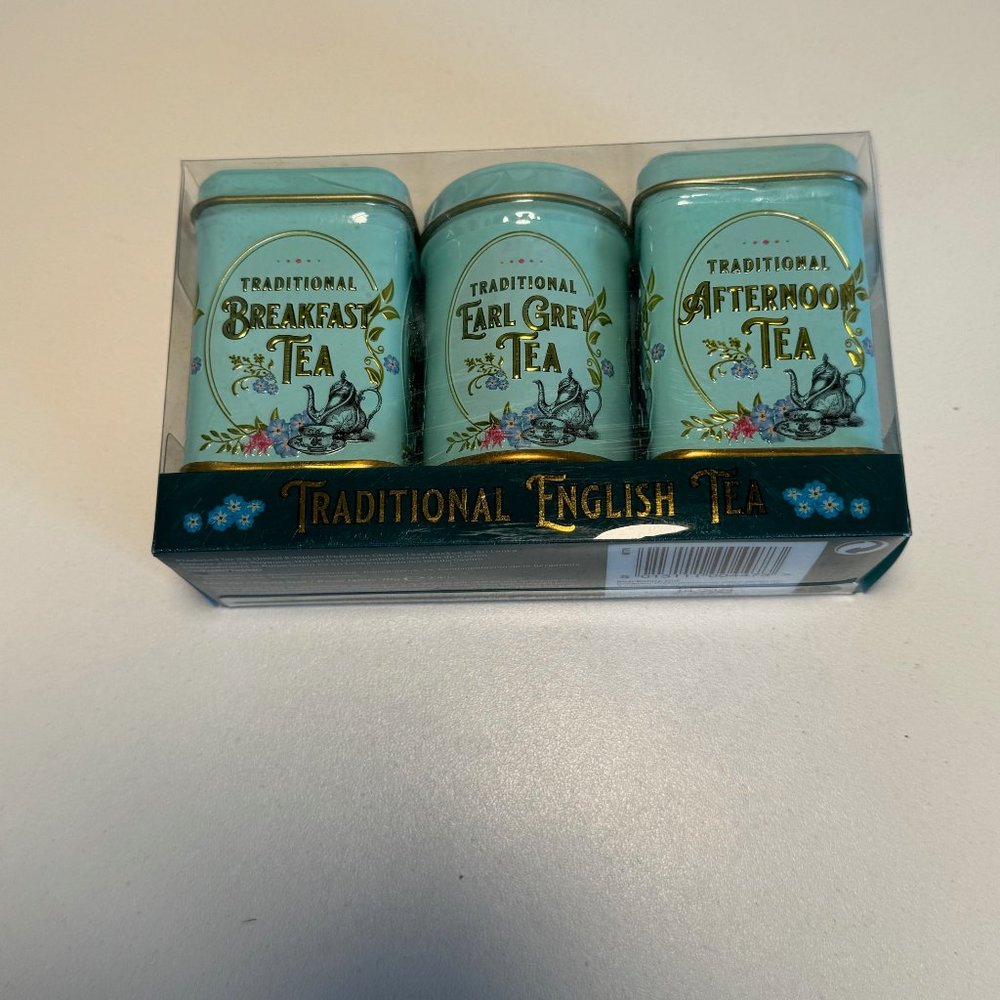 New English Teas Vintage Victorian Mini Tea Tin Triple Gift Pack
